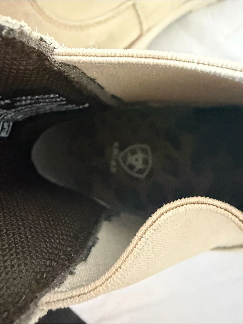 Ariat Beige Suede Chukka Boots for Men